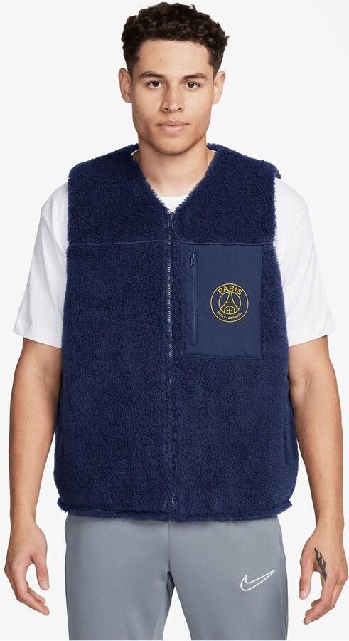 Nike Men's Navy Paris Saint-Germain Club+ Winterized Full-Zip Vest