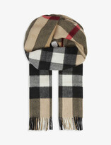 Thumbnail for your product : Burberry Mega checked cashmere scarf