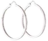 Thumbnail for your product : 14K Diamond Inside-Out Hoop Earrings