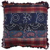 Thumbnail for your product : Pierre Louis Mascia Patchwork Frayed-Edge Cushion
