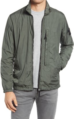 stone island garment dyed stretch overshirt