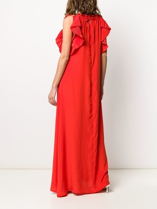 P.A.R.O.S.H. Ruffle-Neck Gown