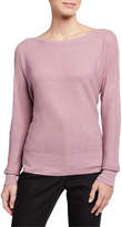 Thumbnail for your product : Eileen Fisher Organic Linen Crepe Bateau-Neck Sweater
