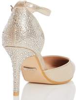 Thumbnail for your product : Quiz Wide Fit Gold Diamante Heeled Shoes