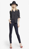 Thumbnail for your product : Express High Waisted Contrast Stitch Jean Legging