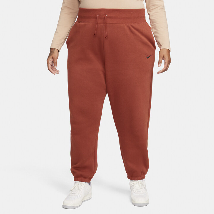 Nike Women's Sportswear Phoenix Fleece High-Waisted Oversized Sweatpants  (Plus Size) in Orange - ShopStyle
