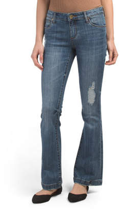 Petite Chrissy Five Pocket Flare Jeans