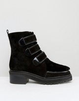 Thumbnail for your product : Kat Maconie Vanna Black Shearling Leather Flat Ankle Boots