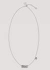 Thumbnail for your product : Emporio Armani stainless steel necklace with branded plaque