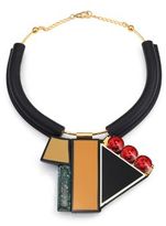 Thumbnail for your product : Marni Multicolor Geometric Tube Necklace