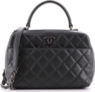 Chanel Trendy CC Bowling Bag Quilted Lambskin Medium - ShopStyle