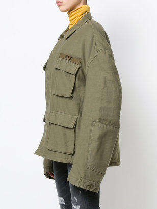 R 13 fleece lined military jacket