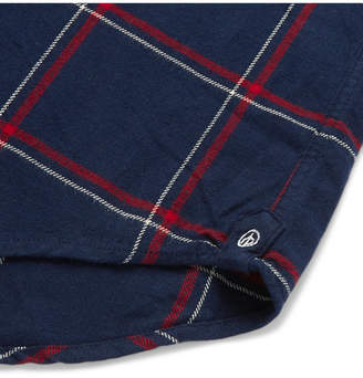Rag & Bone Fit 2 Tomlin Slim-fit Button-down Collar Checked Cotton Oxford Shirt - Navy