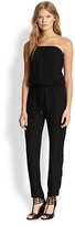 Thumbnail for your product : Haute Hippie Strapless Silk Jumpsuit