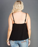 Thumbnail for your product : Wet Seal Embroidered Gauze Swing Tank