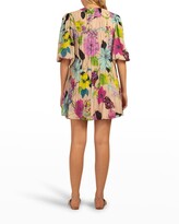Thumbnail for your product : Trina Turk Silvery 2 Smocked Floral-Print Dress