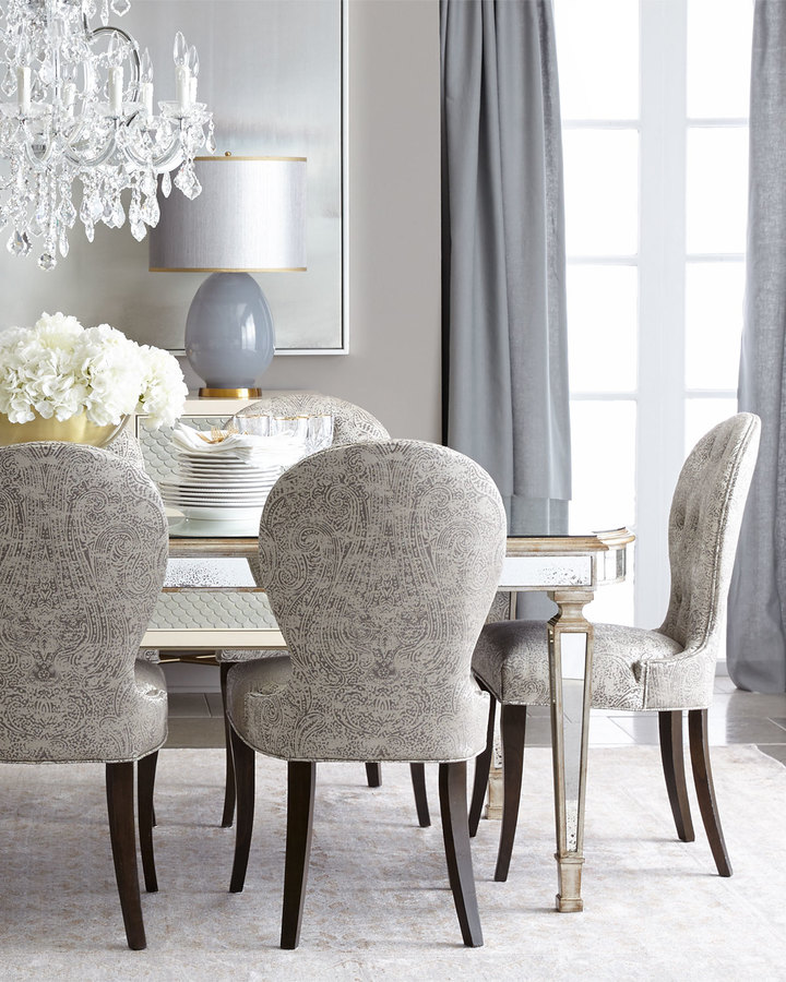 John-Richard Collection Cara Dining Chair & Eliza Antiqued Mirrored ...