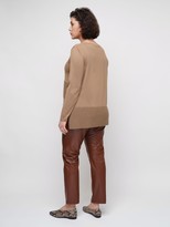 Thumbnail for your product : Marina Rinaldi High Waist Faux Leather Straight Pants