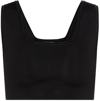 Low Classic Ribbed-knit crop top