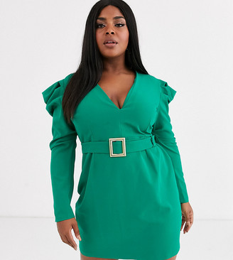 emerald green long sleeve cocktail dress