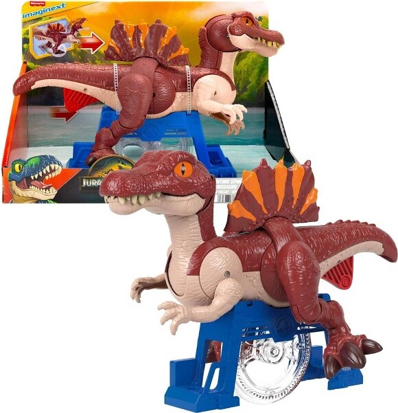 Imaginext Fisher-PriceImaginextJurassicWorldRebirthSprintingSpinosaurusDinosaurToywithLungeandChomp