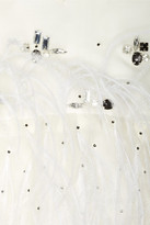 Thumbnail for your product : Lela Rose Embellished silk-organza dress