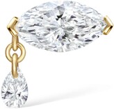 Thumbnail for your product : Maria Tash Teardrop Marquise Diamond Threaded Single Stud Earring (7Mm)