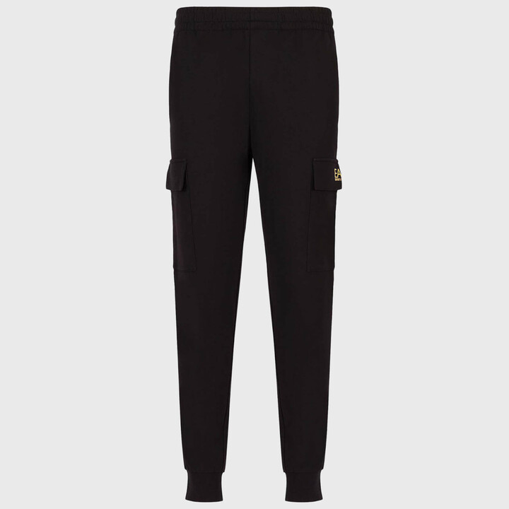 EA7 Core Identity Cotton-Jersey Cargo Sweatpants - ShopStyle Activewear ...