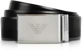 Thumbnail for your product : Emporio Armani Black and Dark Gray Reversible Men's Belt