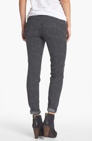 Thumbnail for your product : Fire Paisley Print Skinny Jeans (Charcoal) (Juniors)