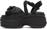 Thumbnail for your product : Simone Rocha Black Platform Track Sole Sandals