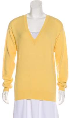 Derek Lam Cashmere Knit Sweater Yellow Cashmere Knit Sweater