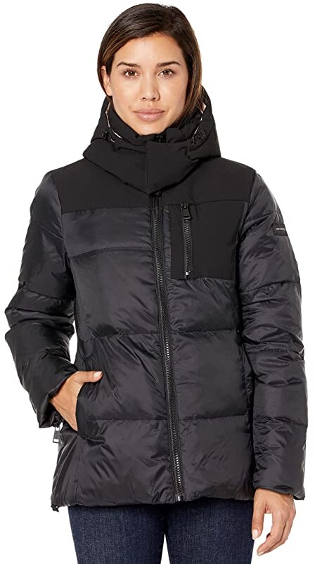 Sanctuary Hooded Midweight Down Coat - ShopStyle