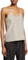 Thumbnail for your product : ATM Anthony Thomas Melillo Polka-Dot Silk Camisole