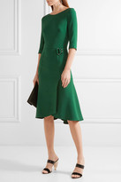 Thumbnail for your product : Roland Mouret Healey Stretch-cady Dress - Forest green