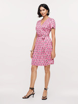Thumbnail for your product : Diane von Furstenberg New Julian Two Silk-Jersey Short-Sleeve Wrap Dress