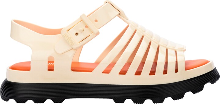 Black / Brown / Orange Gloria Platform - Black Beige Orange