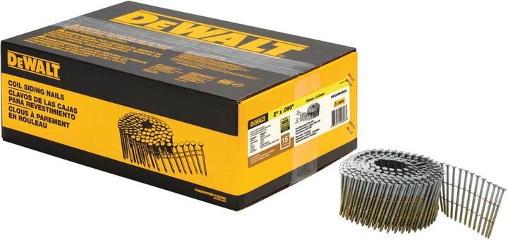 2 in. x 0.090 in. Metal Coil Ring Shank Nails (3600 per Box)