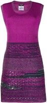 Thumbnail for your product : Chanel Pre Owned 2010s Jacquard Knit Fitted Dress