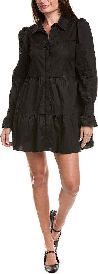 WAYF Tiered Shirtdress
