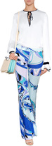 Thumbnail for your product : Emilio Pucci Silk Printed Flared Pants