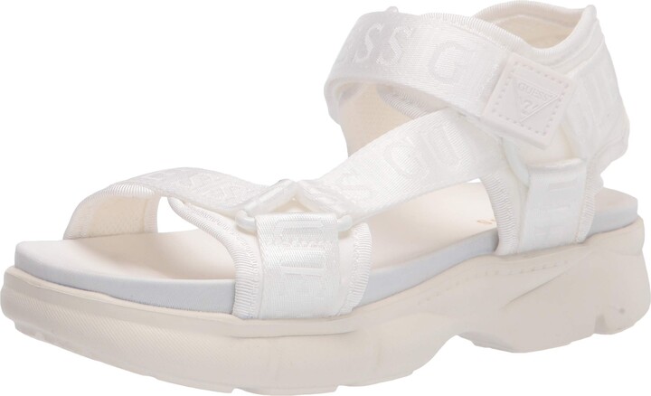 guess sandals platform