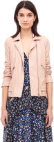 Thumbnail for your product : Rebecca Taylor Garment Washed Leather Jacket