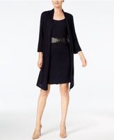 Thumbnail for your product : Connected Dress, Three-Quarter-Sleeve Belted Layered-Look Sweater