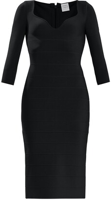 Herve Leger Sweetheart Recycled Icon Midi Dress