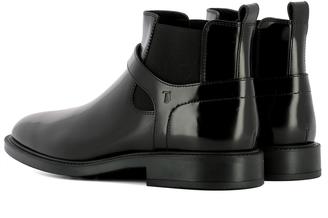 Tod's Black Leather Ankle Boots
