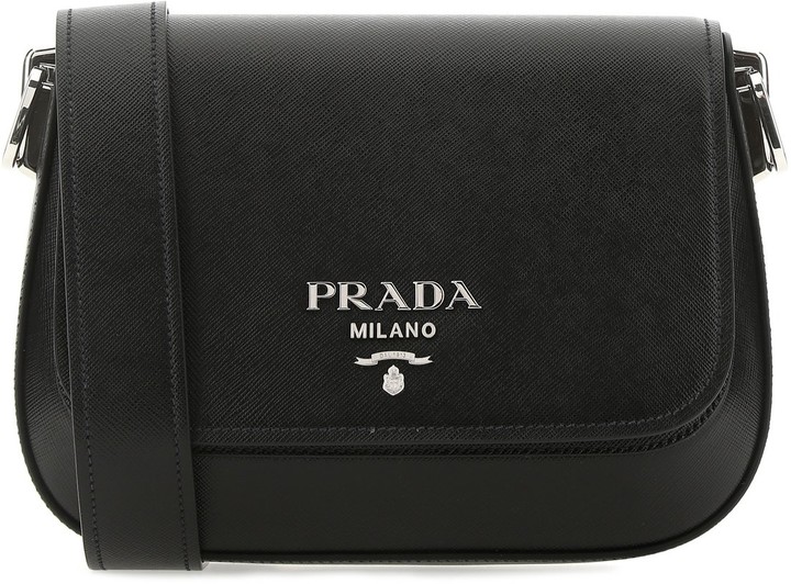 Prada Logo Saffiano Shoulder Bag ShopStyle