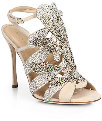 Sergio Rossi Matisse Swarovski Crystal Sandals - ShopStyle