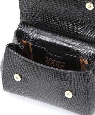 Dolce & Gabbana Sicily Mini leather shoulder bag