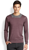 Thumbnail for your product : Armani Collezioni Colorblock Knit Sweater